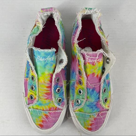 Blowfish Malibu Rainbow Colored Womens Sneaker Shoes Size 6.5. Youth Size 5 - Picture 4 of 7